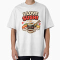 I Love Sushi Cute Kawaii Japanese Food by Gift Phrase Studio