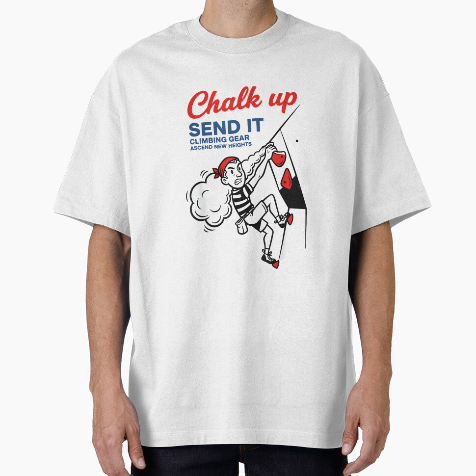 Chalk Up Send It Climbing Gear Fun Design by JoyJRamos