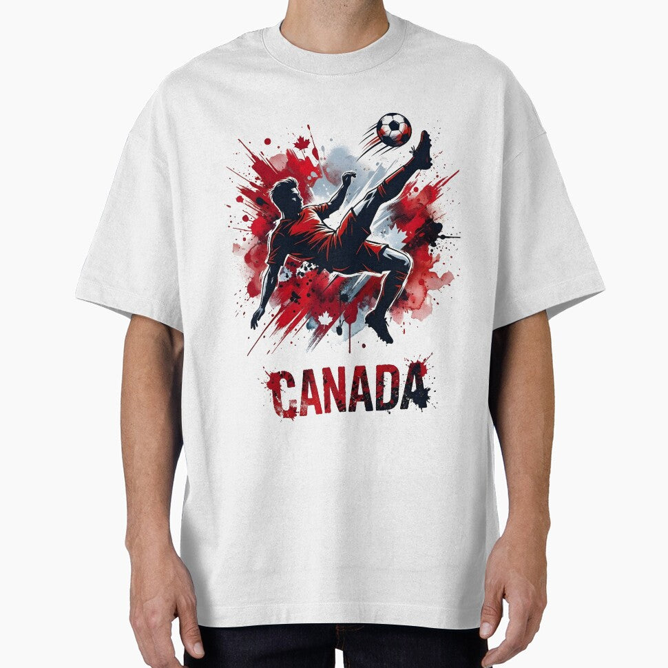 Les Rouges Spirit Soccer Shirt | Bold Canada Football Colors Tee | Fan Pride Gift by 3ac-Arts