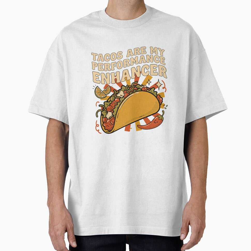 Tacos Are My Performance Enhancer Snack Humor by Squiggle Happy