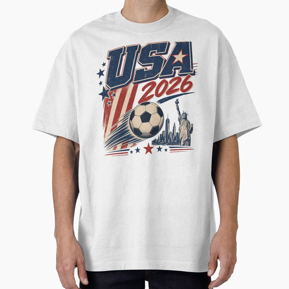USA 2026 Football World Cup Glory | Stars and Stripes Fan Supporter Shirt by rushaib
