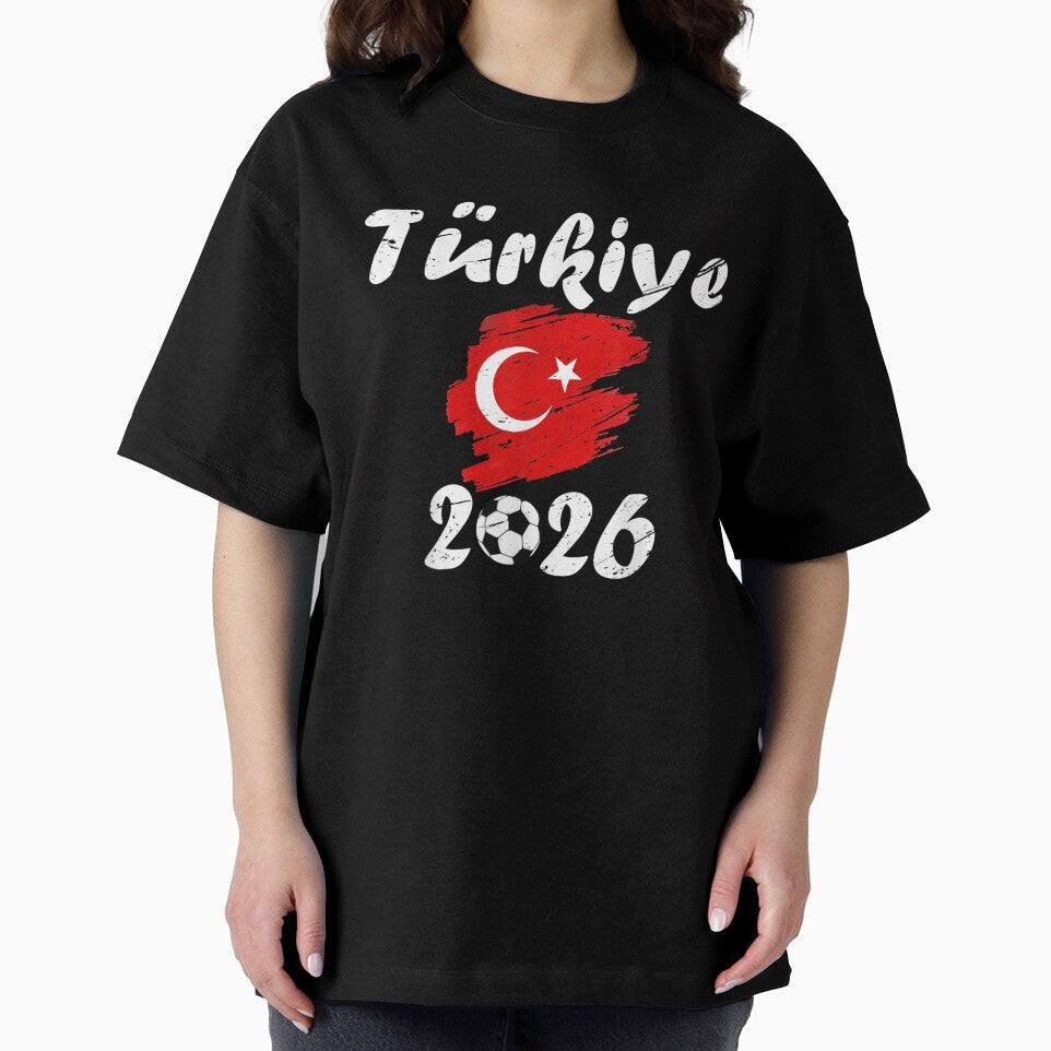 Turkiye 2026 Soccer Football Championship Turkish Flag Distressed Fan Design by LanoraDamie