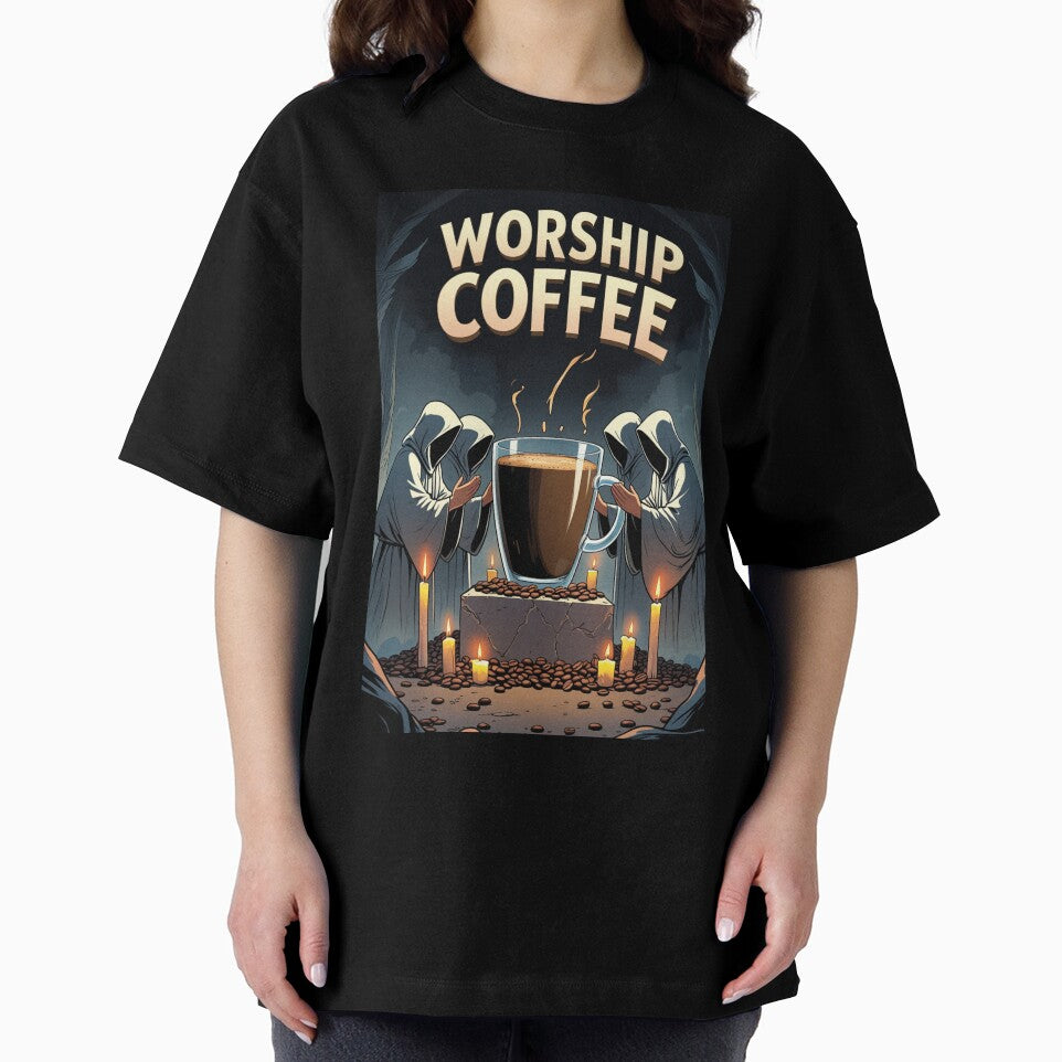 Worship Coffee – Funny Cult Coffee Lover Design by ArtistasSHOPS