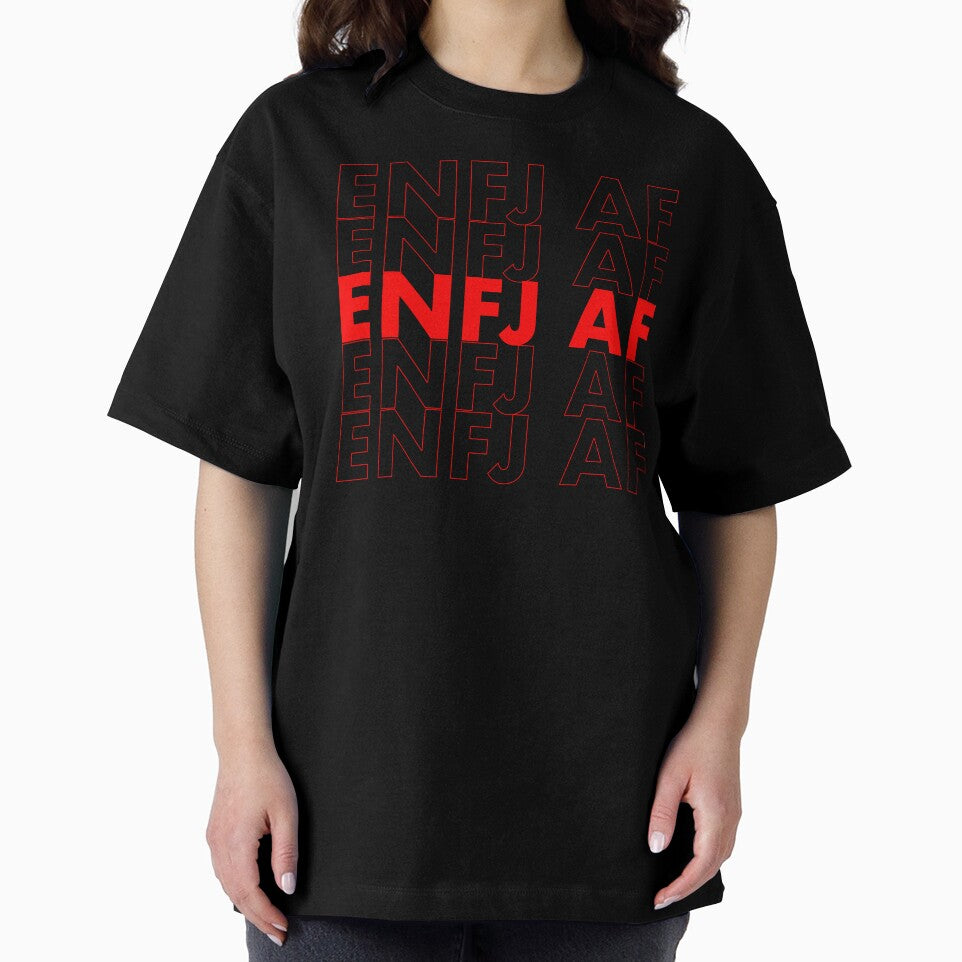 ENFJ AF Red Personality MBTI Funny Shirt by FanaticTee