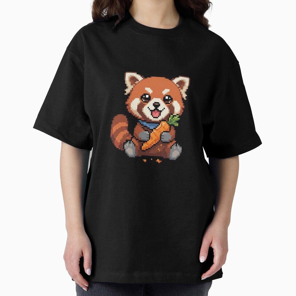 Red Panda Eating Pixel Art by BhadzCheetah