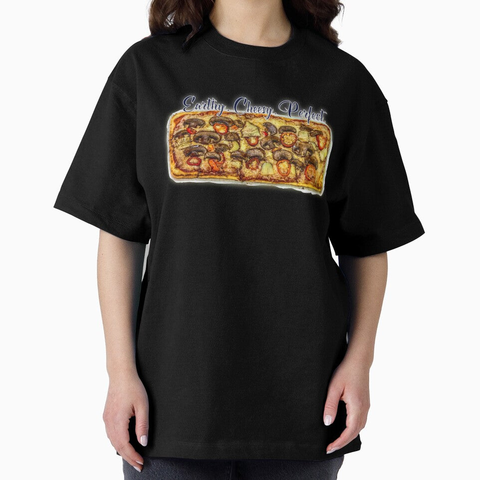 Earthy Cheesy Perfect – Mushroom Pizza Food Lover Humor Design by aadventures