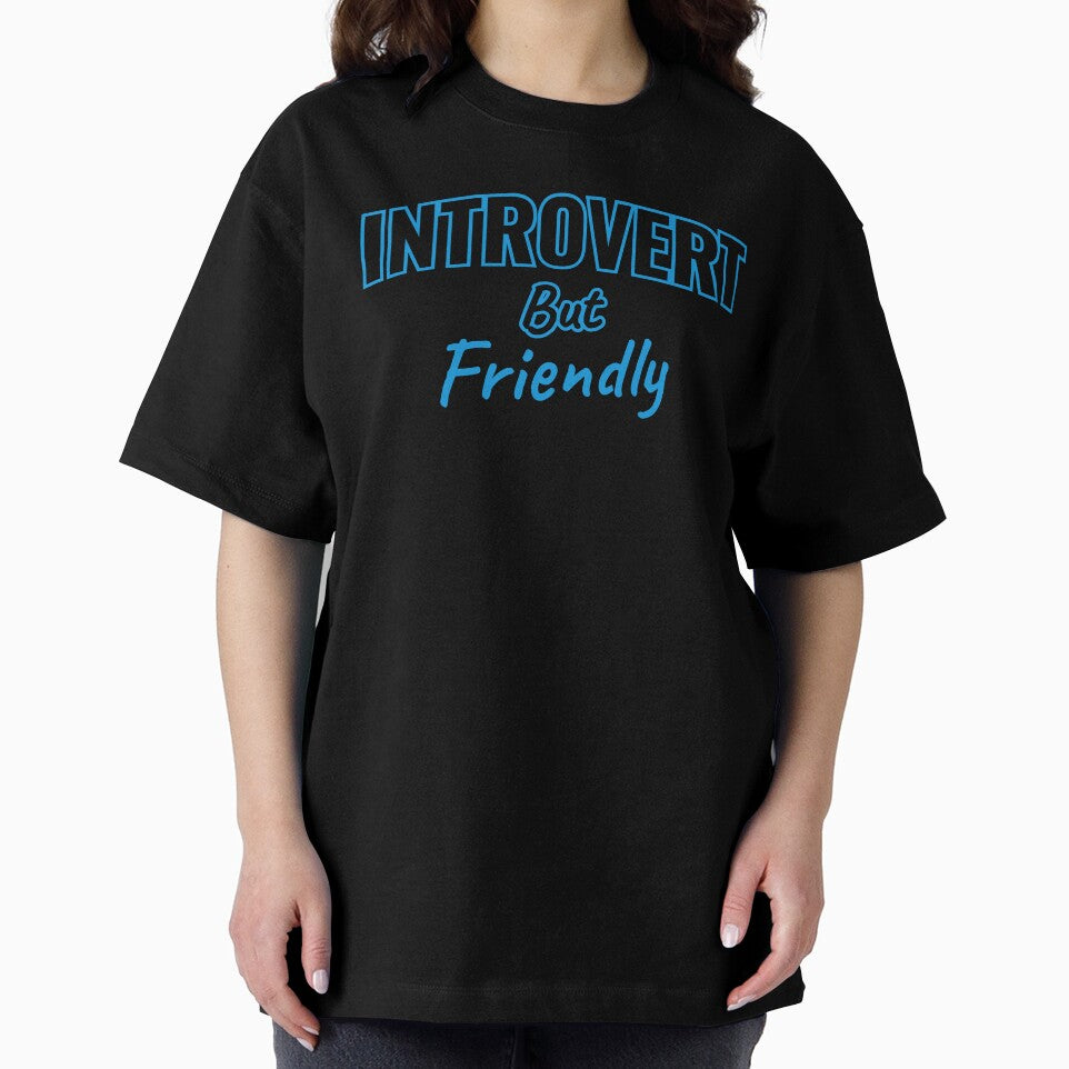 Introvert But Friendly Funny Introvert Humor Socially Awkward Meme Sticker by Nubrixa-Studio