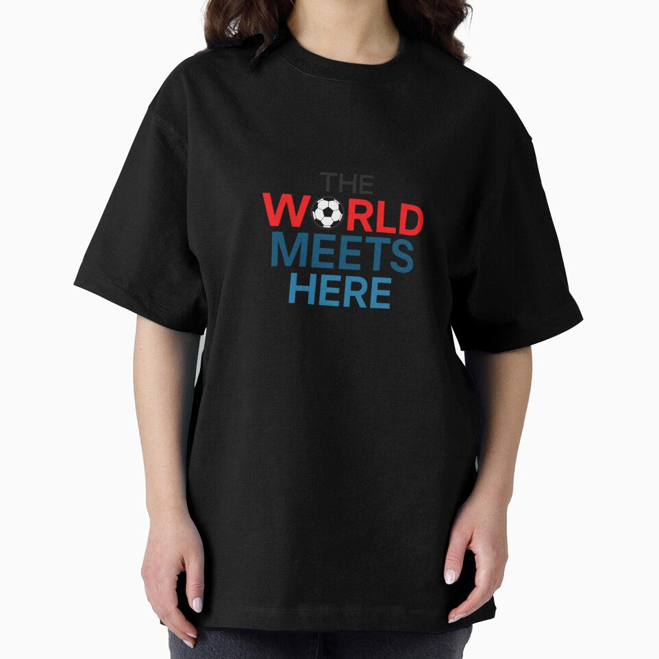 The World Meets Here – Global Football 2026 T-Shirt by SoccerVibes