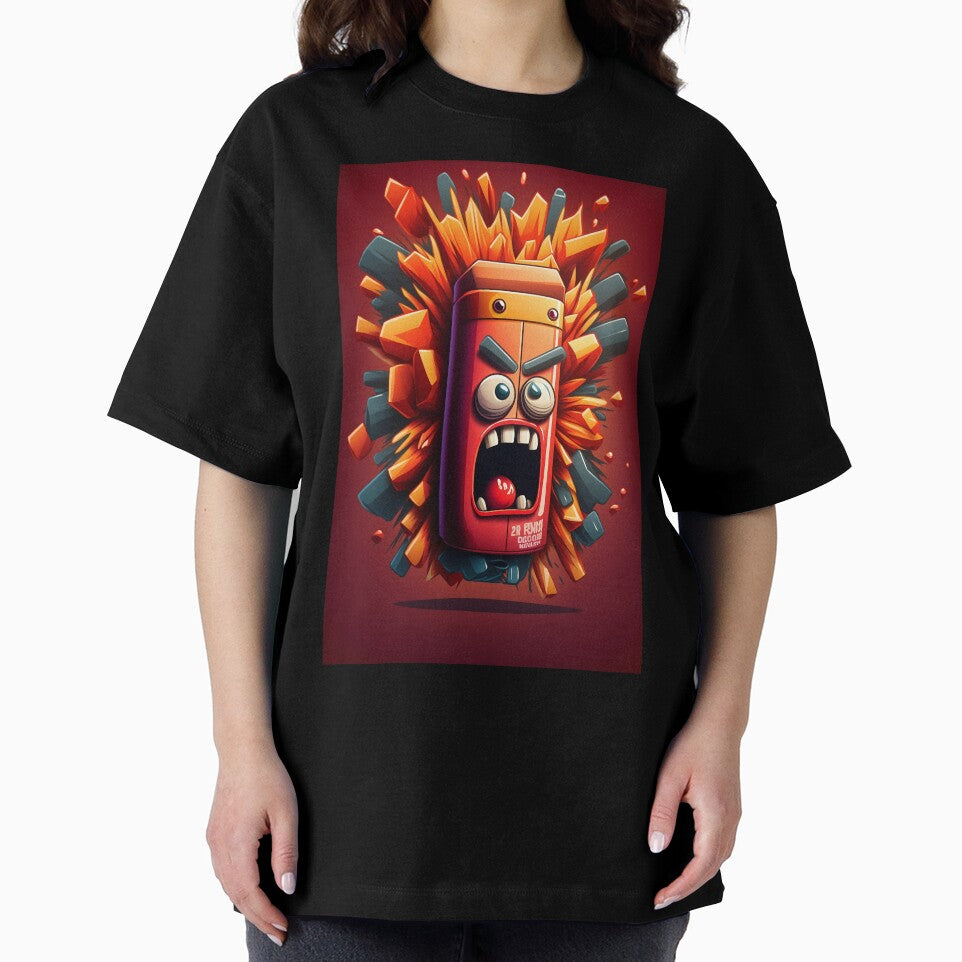 Colorful Cartoon Angry Dynamite Stick Design by EnzoZs