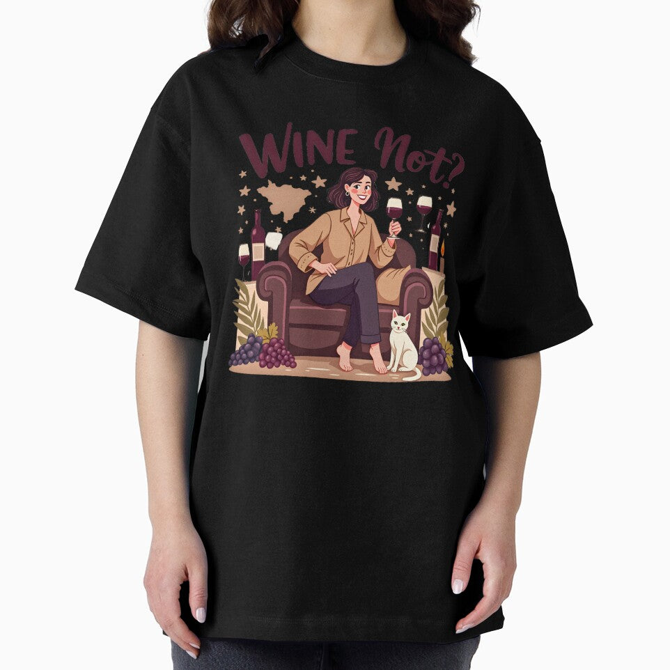 Wine Not T-Shirt – Funny Wine Lover Merchandise | Wine Gift by Vajid Designs