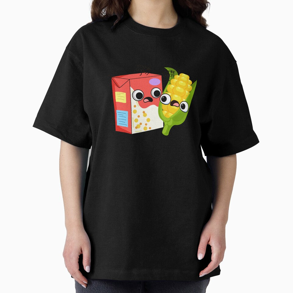 Corn-flict Cute Cornflake Corn Pun by punnybone