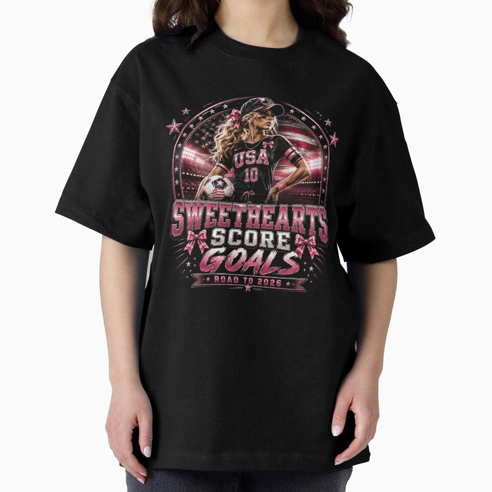 Sweethearts Score Goals | Coquette Soccer Girl Road To 2026 Sports Fashion Design by Prime legend