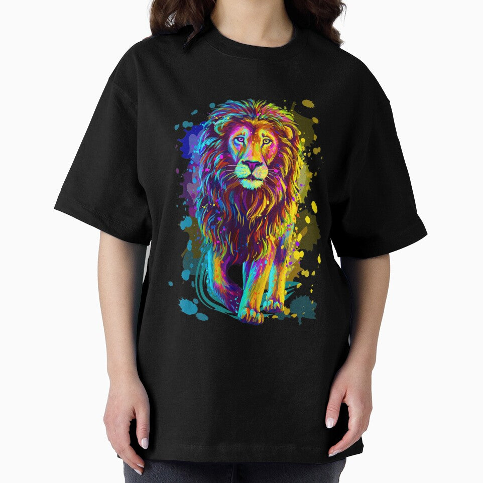 Cool Colorful Wild Lion Stylish  Lion Graphic Design by UKAmobile