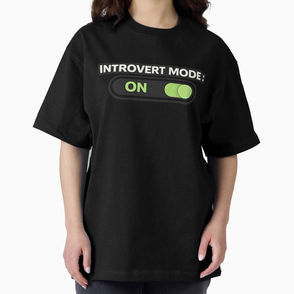 Introvert Mode ON – Funny Introvert Switch Humor Design by SpainDesign77