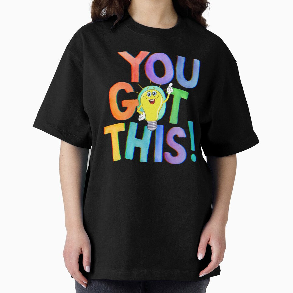"You Got This" inspirational, motivational, encouraging, bright colors, light bulb moment by karinasalwaszka