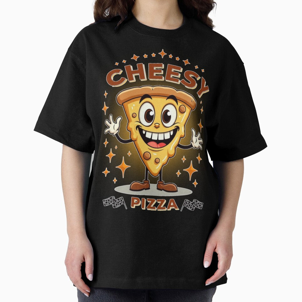 Cheesy Pizza Friend - Cute Foodie Design - Sparkly Pizza Lover Gift by PriyaMagic