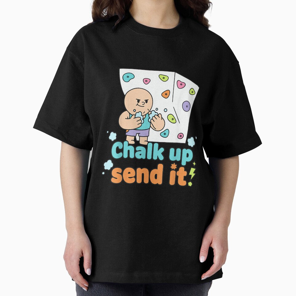 Chalk Up Send It Rock Climbing Bouldering Fun by JoyJRamos