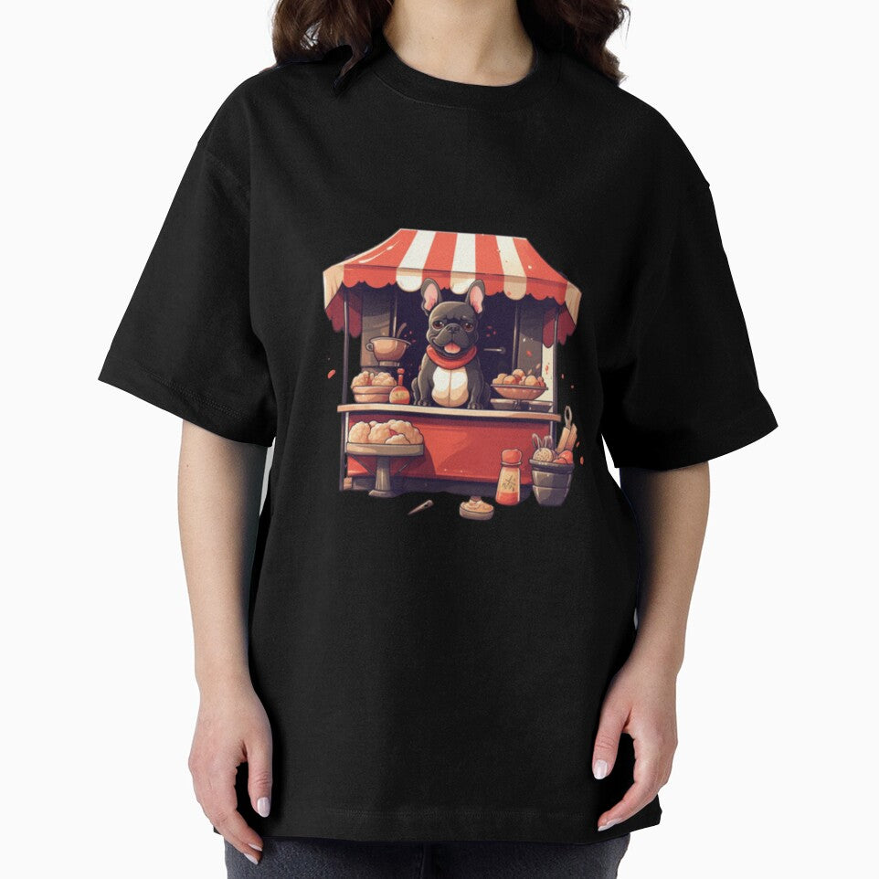 Frenchie Selling Food at a Food Stand by PetsEnough