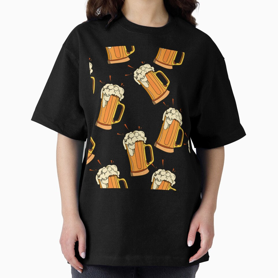 Vector seamless pattern glass of beer by Huynhdesign
