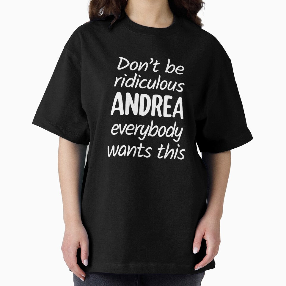 Don't Be Ridiculous Andrea, Everybody Wants This - Viral Meme (Blue BG) by FilipeFerreira