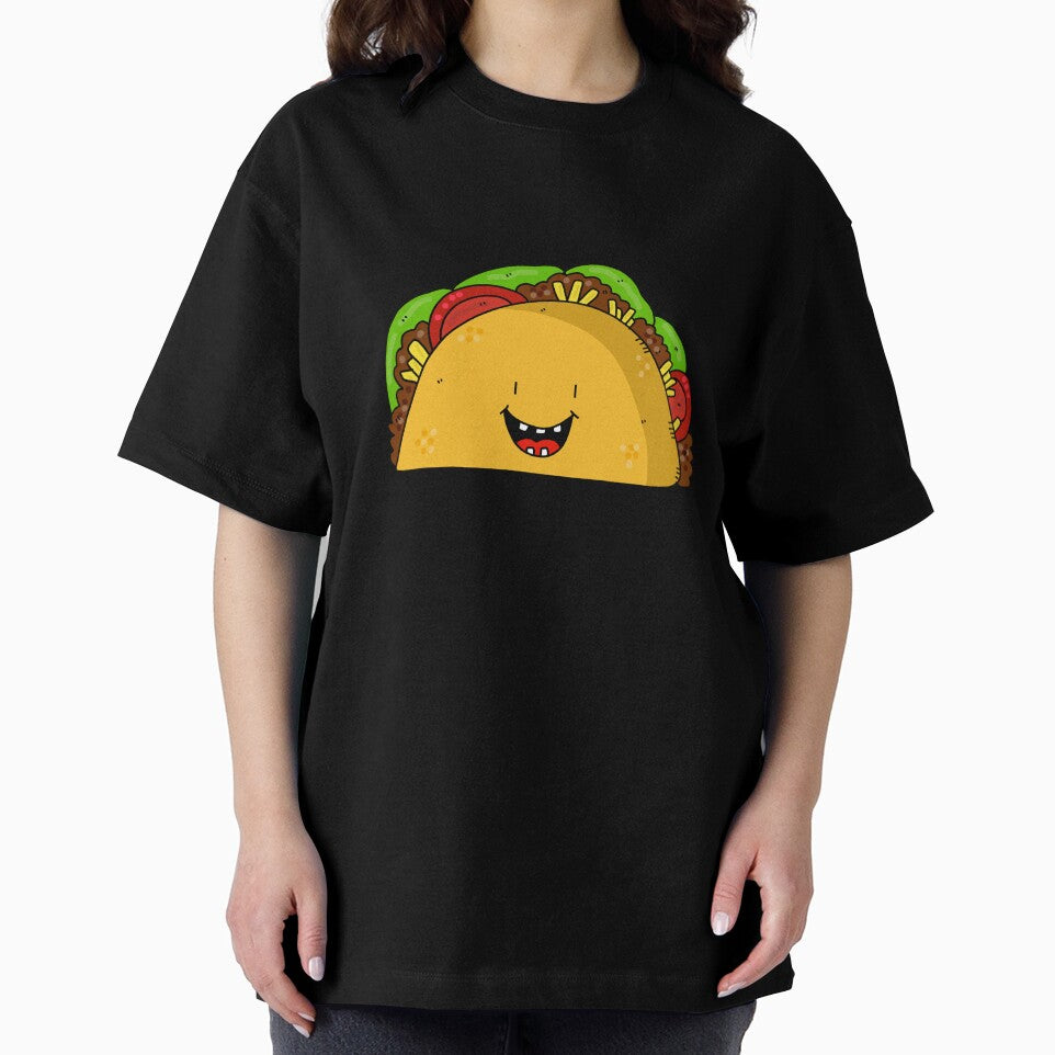 Smiling Kawaii Taco — Cute Food Cartoon Humor Mexico Funny Gift by CLC54