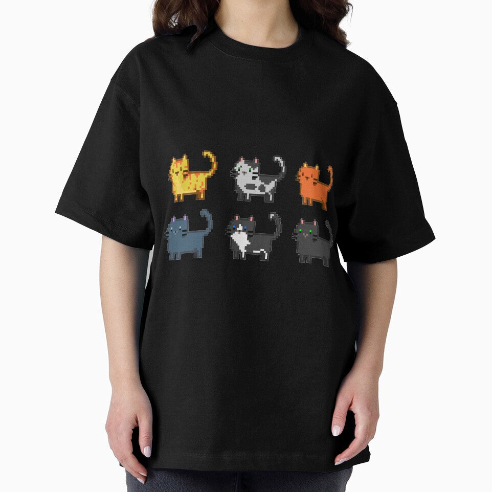 Cute Pixel Cats Two Rows by With Love, InspireMari