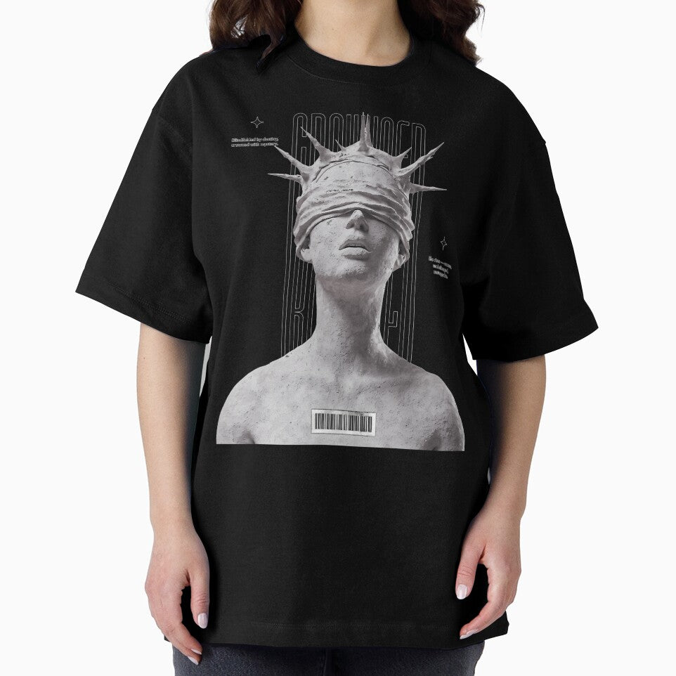 Brutalism Streetwear Crying Face Design by CanineInk