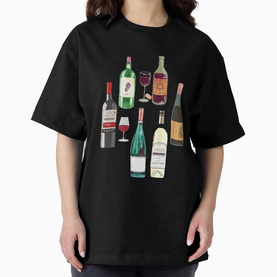 Wine Enthusiasts Gift- Wine Bottle Pattern by BronikowskiART