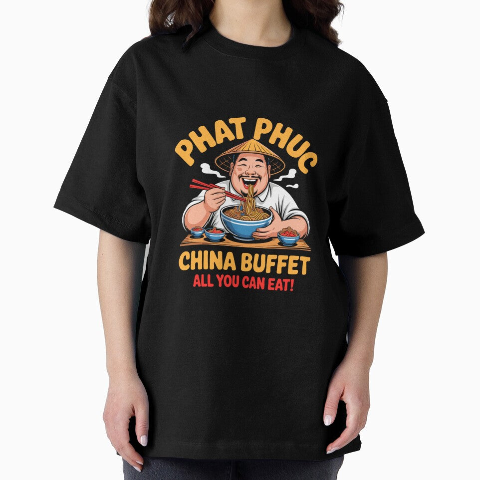 Funny Phat Phuc China Buffet Cartoon Chinese Food Lover by w1ckerman