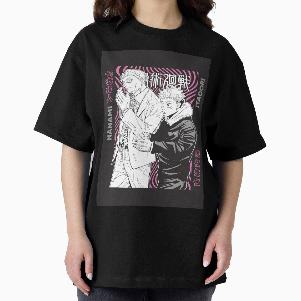 Jujutsu Anime Duo Streetwear Design – Manga Style Graphic Tee by sellstorm