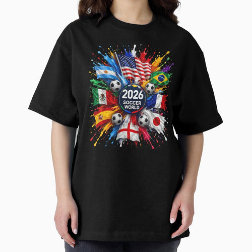2026 Soccer World Championship Global Flags Paint Splash Sports Fan Graphic by ObukiLantara