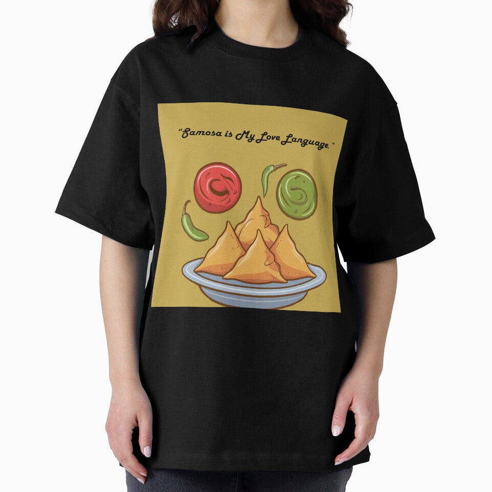 Samosa Is My Love Language – Funny Indian Food Lover Quote Illustration by PRFashions