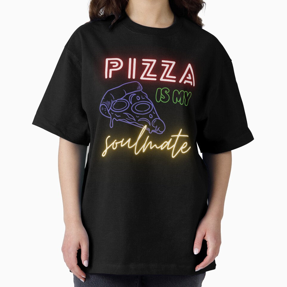 Pizza Is My Soulmate – Funny Pizza Lover Quote Design by Marszalotka
