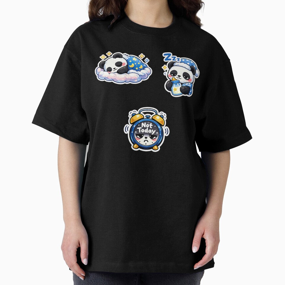 Cute Kawaii Panda Set, Cute Kawaii Sleeping Panda by graphic-genie