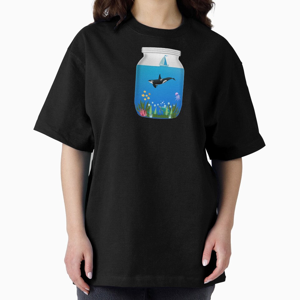 Sea world in a jar - Kawaii by LukjanovArt