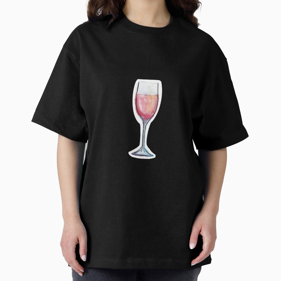 rose wine watercolor illustration by EmiGdesigns