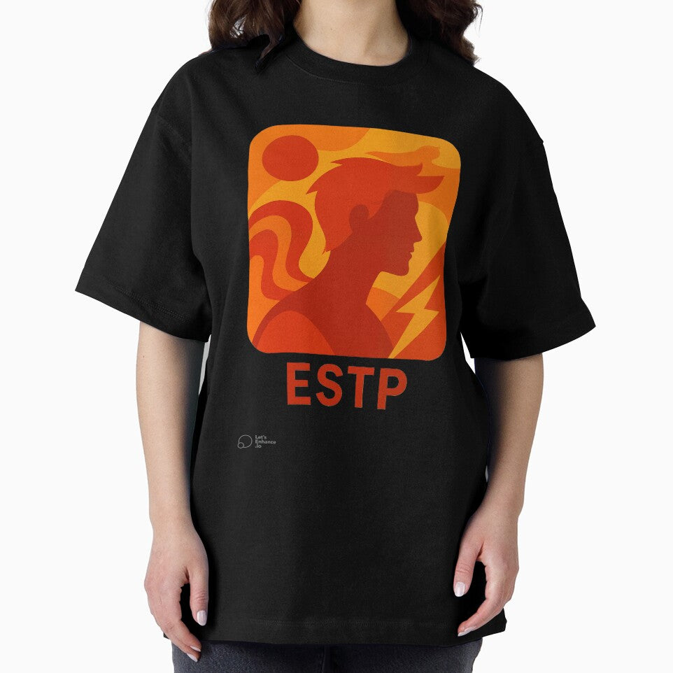 ESTP Personality Abstract Art – MBTI Design (Center Print) by W-Rm