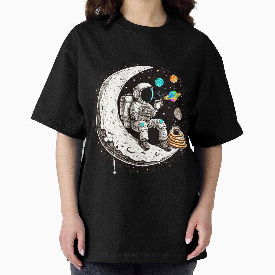 Astronaut Drinking Coffee on the moon by Mike Notis