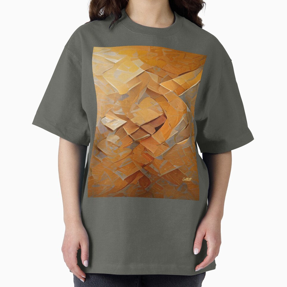 Modern Abstract Art - Orange Abstract by CattlettArt