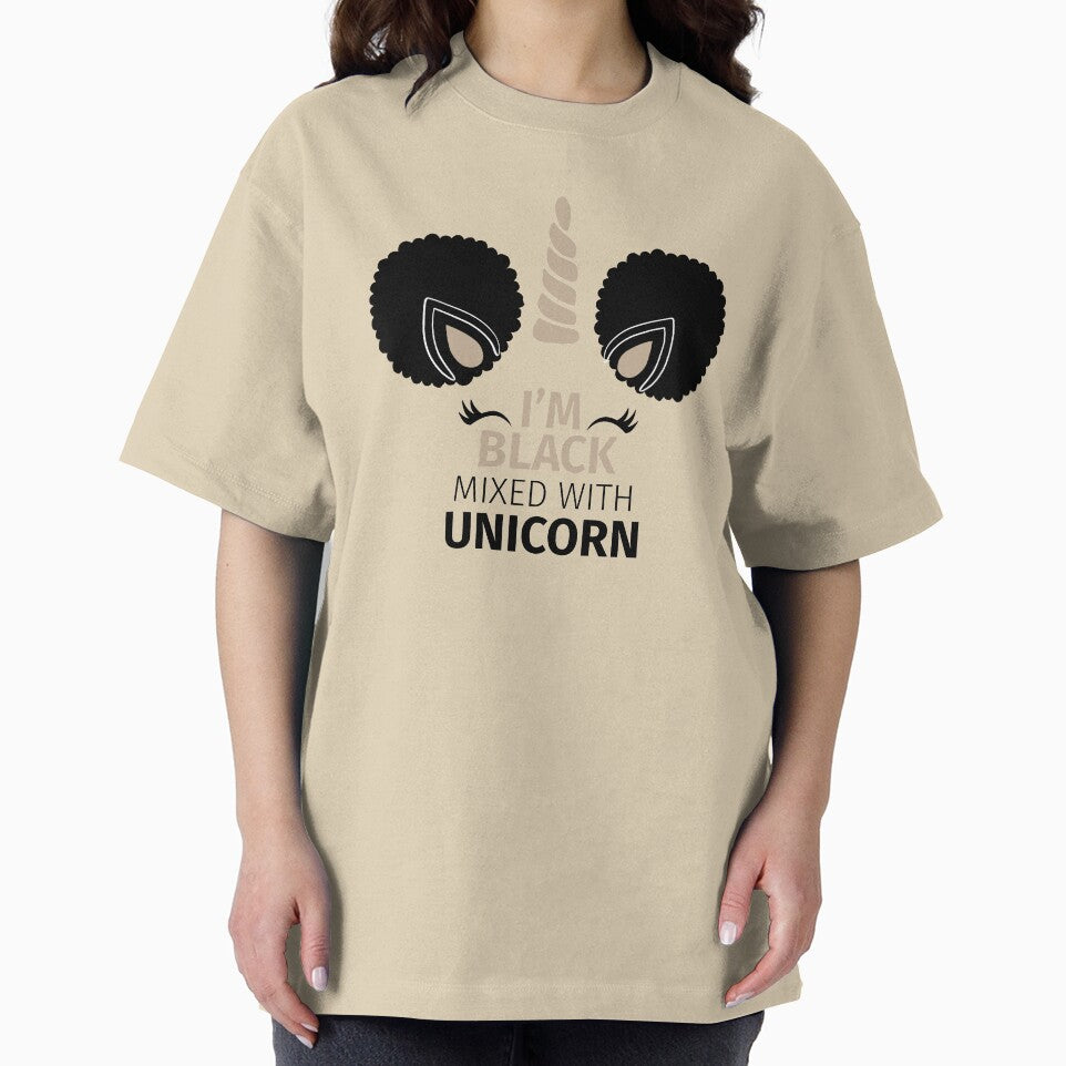 Afro Puffs Magic Unicorn - I'm Black Mixed with Unicorn by LittleBlkTees