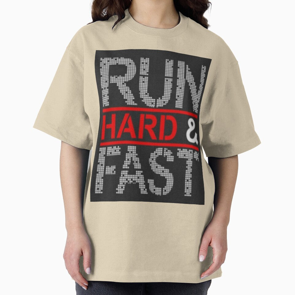 Run Hard And Fast Printed T-Shirt by storeInsight