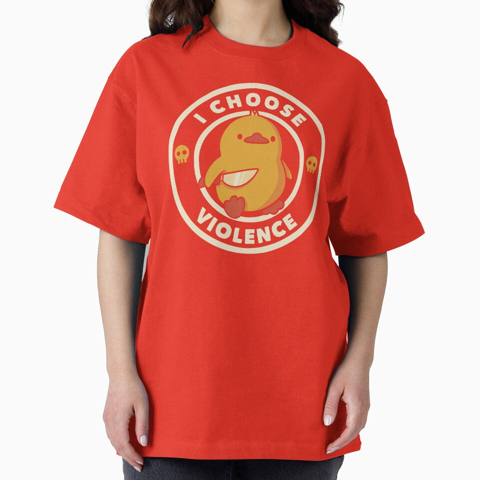 I Choose Violence Funny Duck Viva Magenta by Tobe Fonseca by Tobe Fonseca®