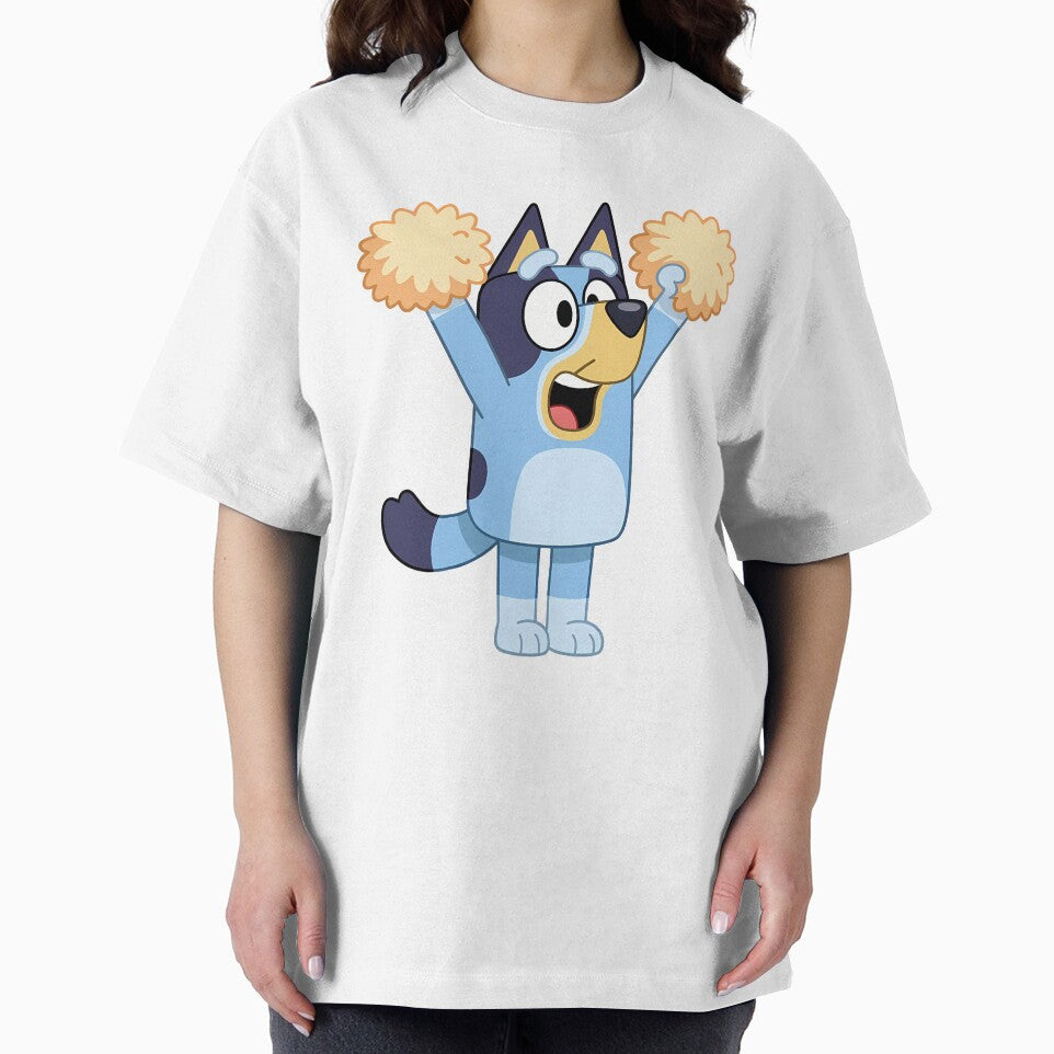 Bluey Cheerleader Pom-Poms Fun Kids Design by Bloomie_Studio