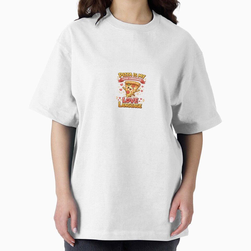 Pizza Is My Love Language Funny Design by SugarSketch by VanshShristi