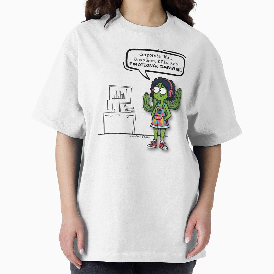 Corporate Burnout Cactus by SoftLineArt