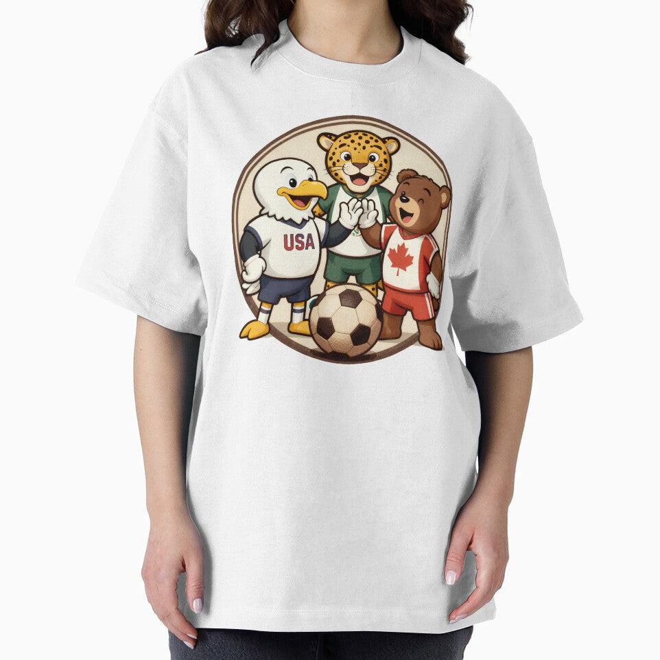 USA Canada Mexico Football Animal Mascots by Gallery-yuuna