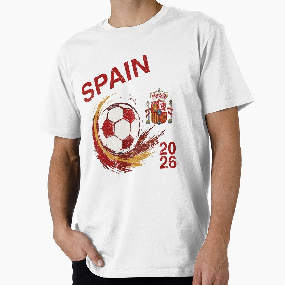 Spain Football Fan Shirt 2026 Spanish Flag Supporter Tee International Tournament Fan Gift by LessIsLoud
