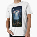 Bigfoot Playing Guitar With Alien by LASales