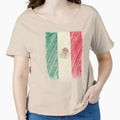 Mexican Flag Shirt Mexico Flag T shirt Wavy Retro Design by cgocgy