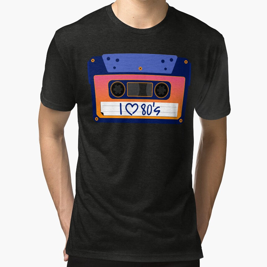I Love 80's Cassette by tapeisdamessage